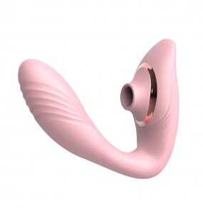 MAN NUO - BECKY Suction Vibrating Wireless Remote Wearable (Chargeable - Pink)